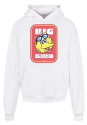 F4NT4STIC Kapuzenpullover Sesamstrae Bilbo Big Bird Sticker Weiß/Braun/Grau/Beige