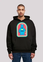 F4NT4STIC Kapuzenpullover Sesamstraße Cookie Monster Schwarz/Beige