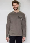 STREET ONE MEN Langarmshirt Grau/Braun/Khaki