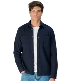 Langarmhemd Hemdjacke uni