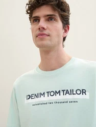 TOM TAILOR Denim T-Shirt Grün/Hellgrün