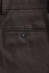 Next Anzughose Slim Fit Signature Tollegno Anzug Khaki/Dunkelbraun/Braun/Grau
