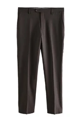 Next Anzughose Slim Fit Signature Tollegno Anzug Khaki/Dunkelbraun/Braun/Grau