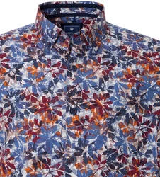 Redmond Langarmhemd Modern Fit Button-Down-Kragen Rot/Gelb/Mischfarben/Rosa/Blau/Orange/Dunkelblau