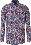 Redmond Langarmhemd Modern Fit Button-Down-Kragen Rot/Gelb/Mischfarben/Rosa/Blau/Orange/Dunkelblau