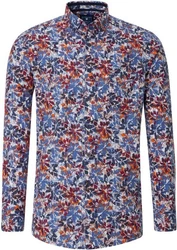 Redmond Langarmhemd Modern Fit Button-Down-Kragen Rot/Gelb/Mischfarben/Rosa/Blau/Orange/Dunkelblau
