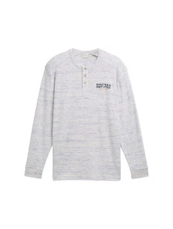 TOM TAILOR Kurzarmshirt Henley-Shirt Regular Fit