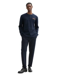 TOM TAILOR Kurzarmshirt Henley-Shirt Regular Fit 