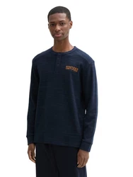 TOM TAILOR Kurzarmshirt Henley-Shirt Regular Fit 