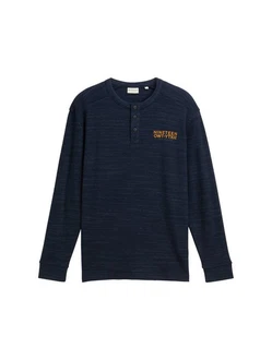 TOM TAILOR Kurzarmshirt Henley-Shirt Regular Fit TOM TAILOR Kurzarmshirt Henley-Shirt Regular Fit