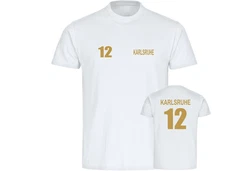 multifanshop T-Shirt Herren Karlsruhe Trikot (12) gold