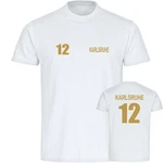multifanshop T-Shirt Herren Karlsruhe Trikot (12) gold