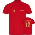 multifanshop T-Shirt Herren Leipzig - Trikot Nummer 12 gold