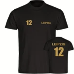 multifanshop T-Shirt Herren Leipzig - Trikot Nummer 12 gold
