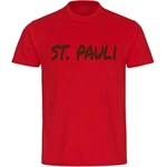 multifanshop T-Shirt Herren St. Pauli - Textmarker Rot