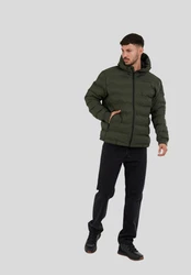 Fundango Steppjacke Patriot Padded Herren Dunkelgrün/Grün