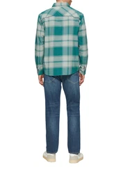 s.Oliver Langarmhemd Regular Fit Grün/Türkis/Blau