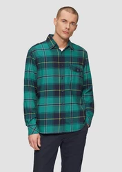 s.Oliver Langarmhemd Regular Fit Grün/Türkis/Dunkelgrün/Blau