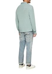 s.Oliver Langarmshirt Poloshirt Hellblau/Grün/Hellgrün