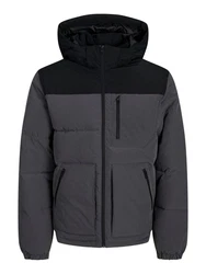Jack & Jones Jacke 'JJEOtto' Puffer Jacket SN Dunkelgrau/Schwarz/Dunkelblau/Grau