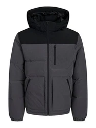 Jack & Jones Jacke 'JJEOtto' Puffer Jacket SN Dunkelgrau/Schwarz/Dunkelblau/Grau