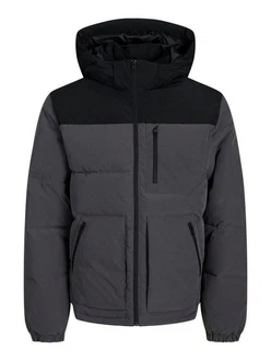 Jack & Jones Jacke 'JJEOtto' Puffer Jacket SN Dunkelgrau/Schwarz/Dunkelblau/Grau