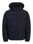 Jack & Jones Jacke 'JJEOtto' Puffer Jacket SN Dunkelblau/Schwarz/Blau