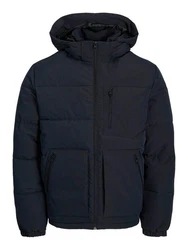 Jack & Jones Jacke 'JJEOtto' Puffer Jacket SN Dunkelblau/Schwarz/Blau