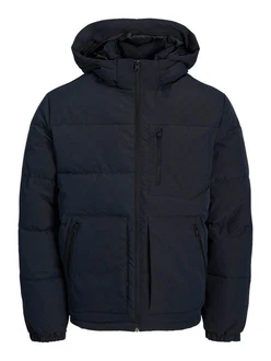 Jack & Jones Jacke 'JJEOtto' Puffer Jacket SN Dunkelblau/Schwarz/Blau