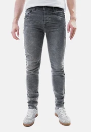 Regular-fit-Jeans Jeans Schlanke Passform 5-Pocket Design 8201 in Grau