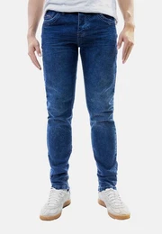 Regular-fit-Jeans Jeans Semi-Slim 5-Pocket Stretch mid Waist 8200 in Blau