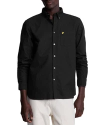 Lyle & Scott Langarmhemd Schwarz