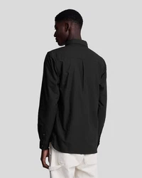 Lyle & Scott Langarmhemd Schwarz