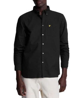 Lyle & Scott Langarmhemd Schwarz