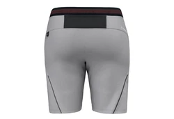 Salewa Outdoorhose Softshell Shorts Pedroc DST (0-tlg) Hellgrau/Grau/Rot