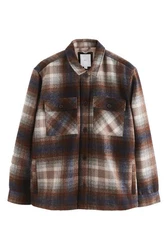 Next Hemdjacke aus Cord mit Teddyfutter Braun