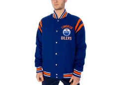 Great Branding Collegejacke Jacke NHL Oilers Blau/Hellblau