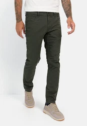camel active 5-Pocket Jeans Regular Fit Khaki/Dunkelgrün