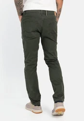 camel active 5-Pocket Jeans Regular Fit Khaki/Dunkelgrün