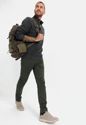 camel active 5-Pocket Jeans Regular Fit Khaki/Dunkelgrün