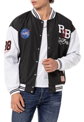 RedBridge Collegejacke Varsity-Look Schwarz/Braun