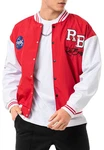 RedBridge Collegejacke Varsity-Look Dunkelrot/Rot