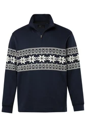 JP1880 Sweatshirt Troyer Stehkragen mit Zipper 