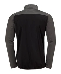 Kempa Sweatjacke Prime Polyesterjacke Schwarz/Dunkelgrau/Grau