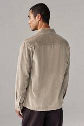 Next Hemdjacke aus Cord mit zwei Taschen (1-St) Khaki/Beige/Braun