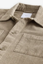 Next Hemdjacke aus Cord mit zwei Taschen (1-St) Khaki/Beige/Braun