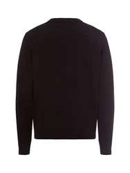 HUGO Strickpullover San Cosmo blau/schwarz/weiß