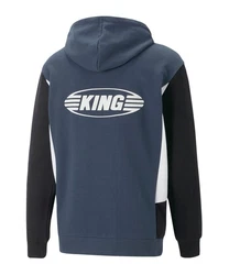 PUMA Sweater KING Top Hoody Dunkelblau/Blau/Grau