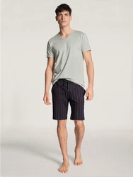 CALIDA Pyjamashorts Remix Basic Sleep Herren Dunkelblau/Lila
