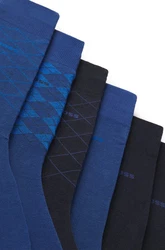 BOSS Businesssocken RS GIftDesign Dunkelblau/Blau